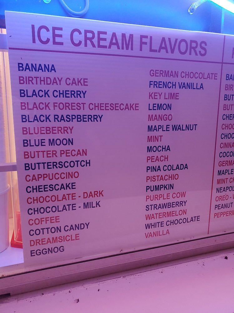 Menu at Twistee Treat desserts, Clermont, 700 US27