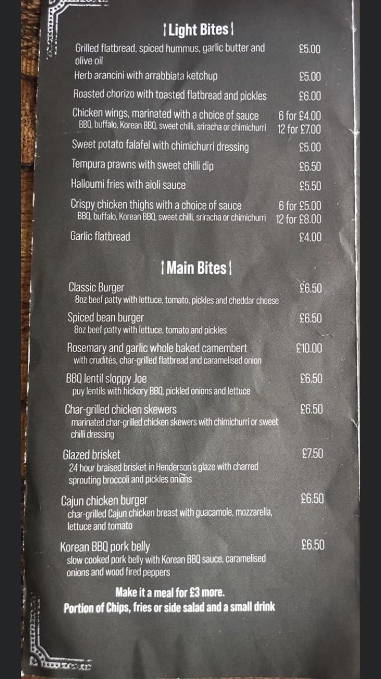 Menu at The Loyal Toast pub & bar, Southend-on-Sea