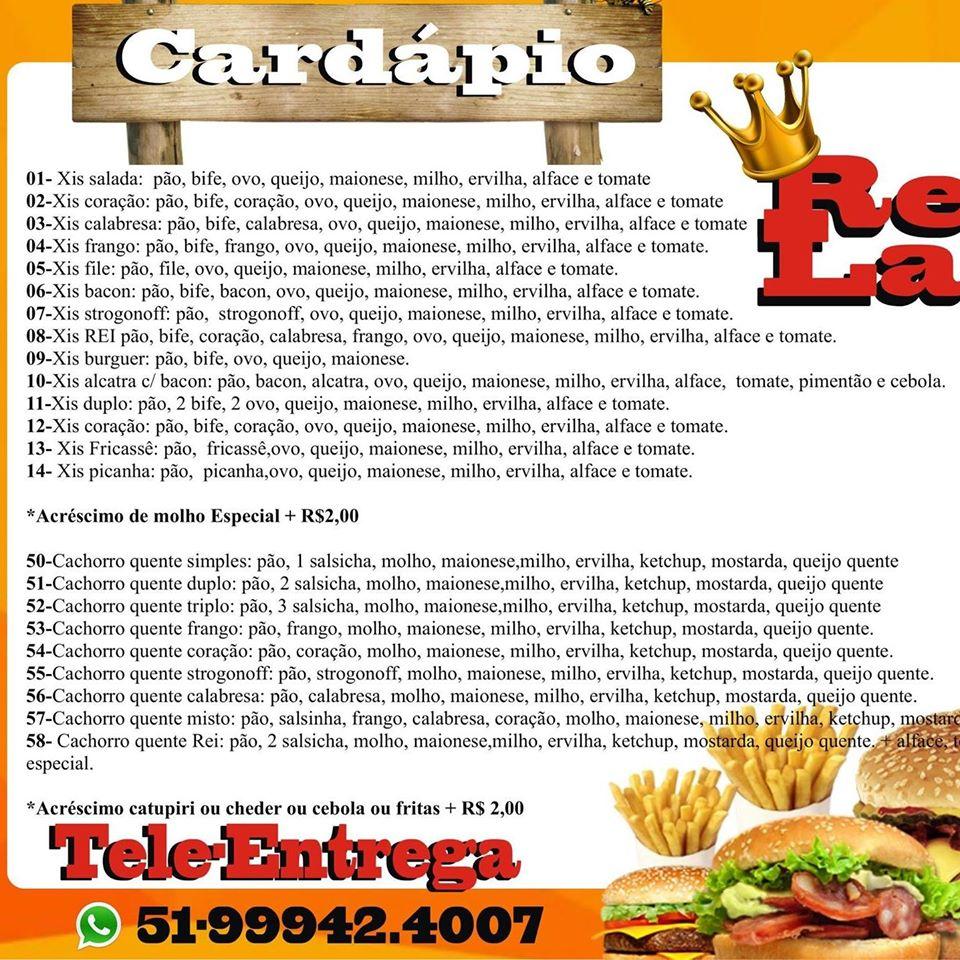 Xis A'lenda Cardápio - Delivery de Lanches em Igrejinha