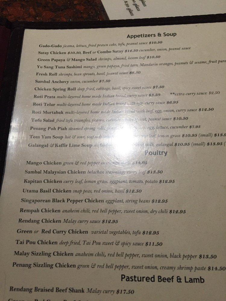 Menu at Banana Leaf Restaurant, Milpitas