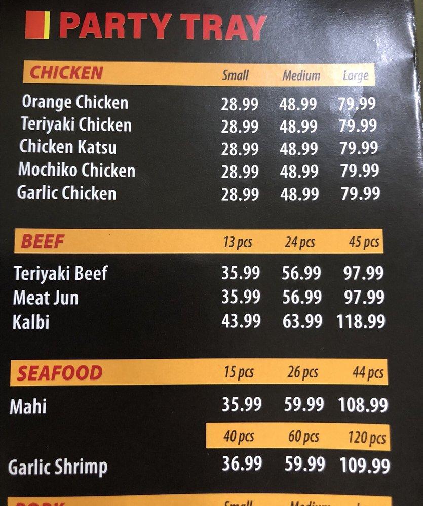 Menu at Pan's Kitchen restaurant, Kaneohe