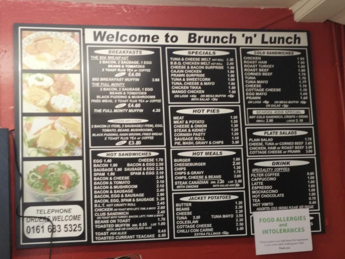 Menu At Brunch N Lunch Cafe Manchester 