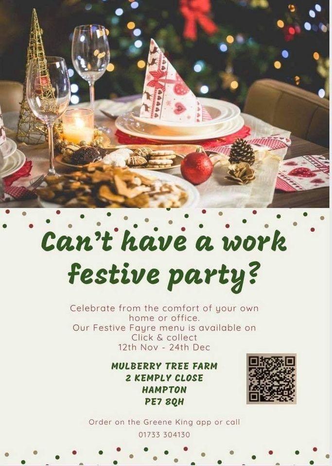 Menu at Mulberry Tree Farm pub & bar, Peterborough, 2 Kempley Cl