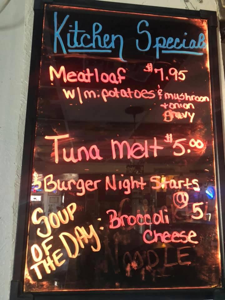 Menu at Corner Bar, Austinburg, OH45