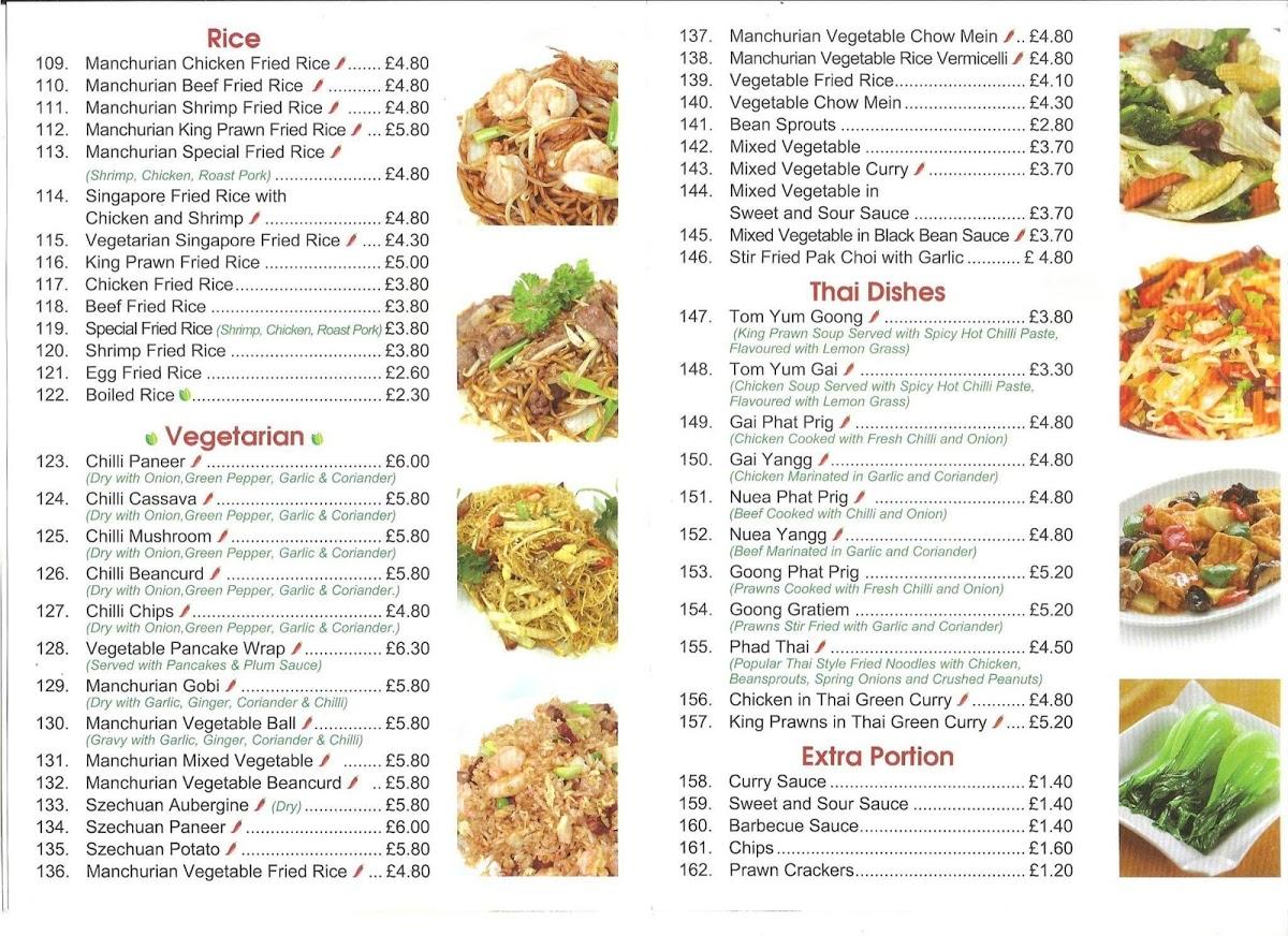 Menu at Harrow Good Chef fast food, Harrow, 144 Vaughan Rd