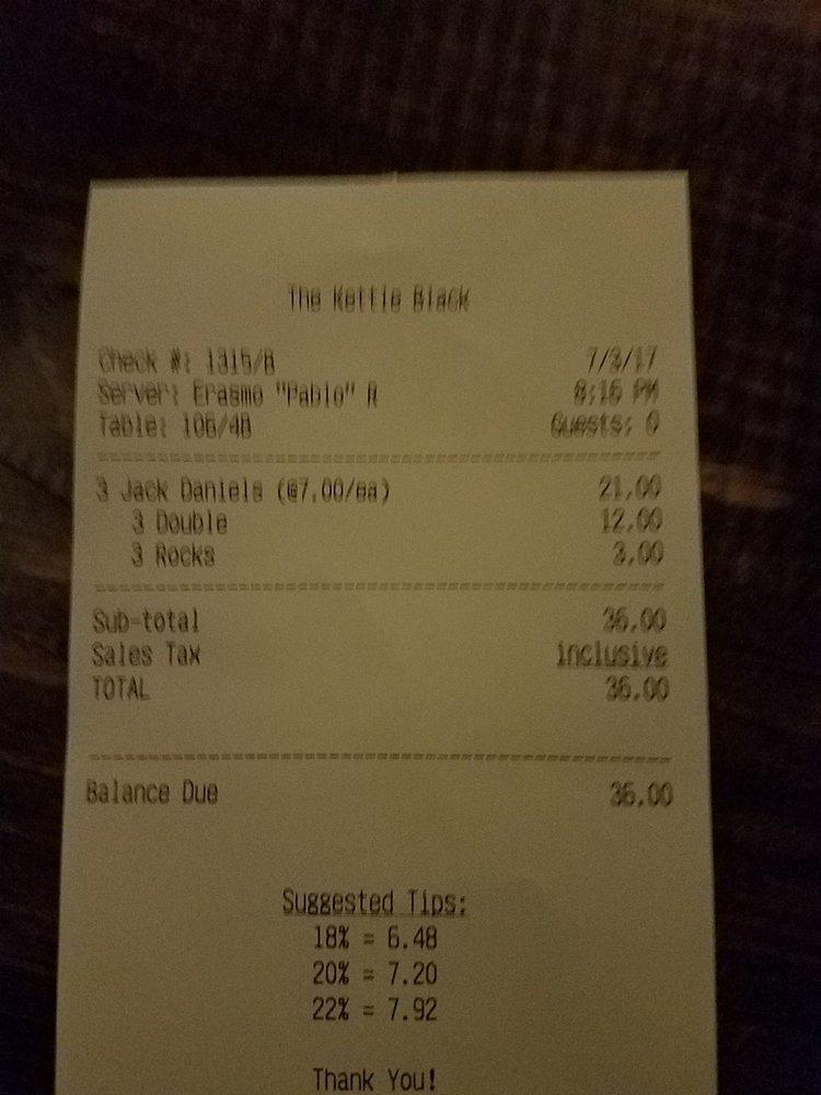 Menu at The Kettle Black Kitchen & Pub, Phoenix