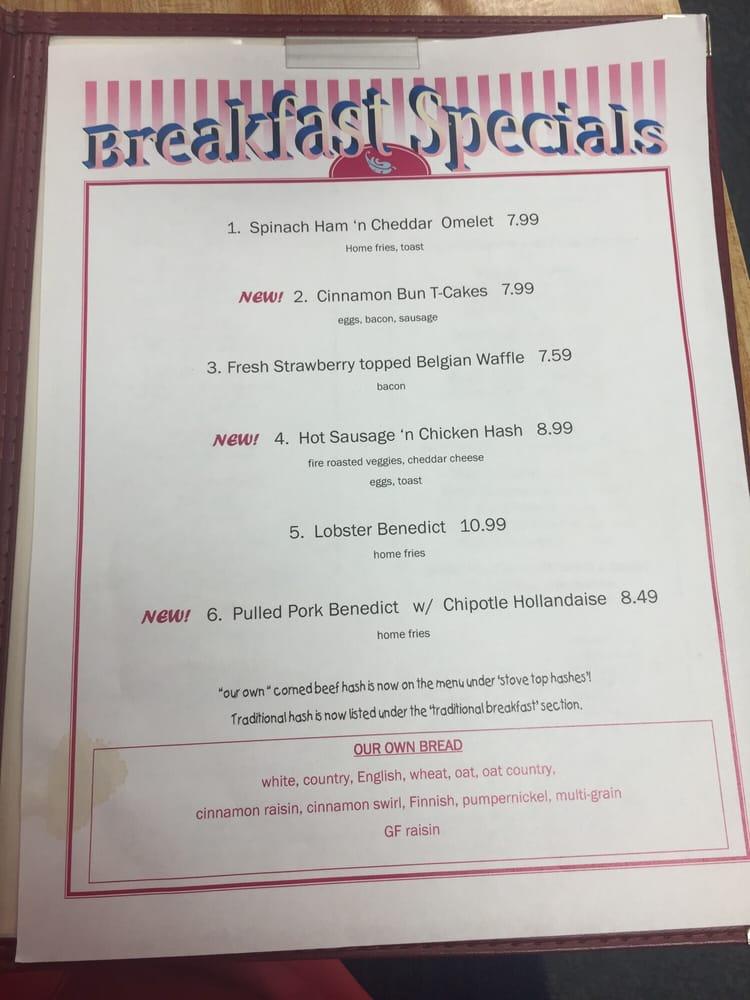 Menu at Chute's Family Restaurant, Windham