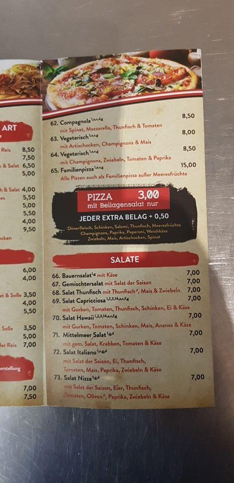 Speisekarte Von Kebap Pizza Haus Deniz Stadtkyll