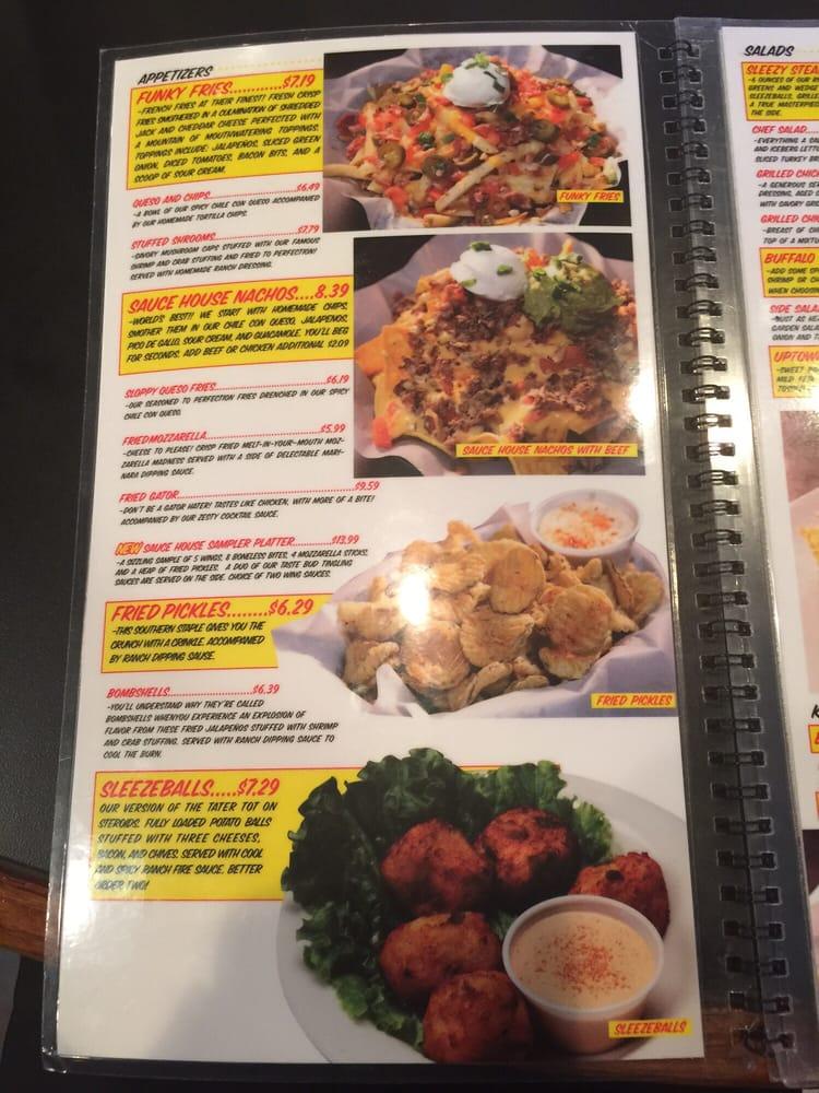 Menu at Wing Daddy's Sauce House restaurant, Little Elm