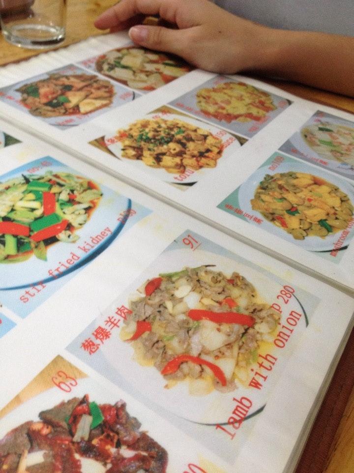 Menu at The Secret Chinese Restaurant, Makati