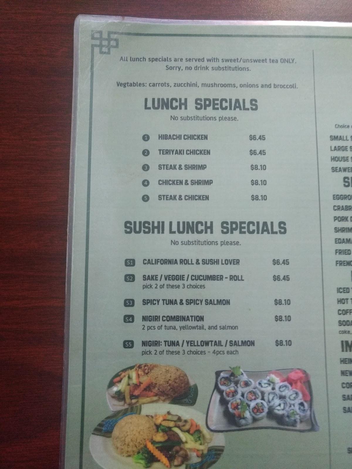 Menu at My Kitchen restaurant, Duncan, b E Main St