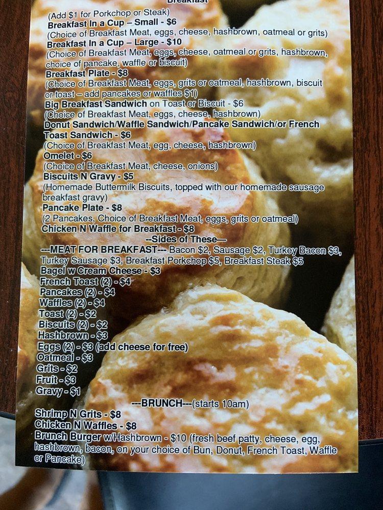 Menu at The Breakfast Bar, Dallas