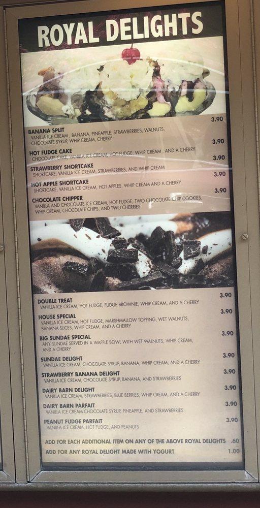 Menu at The Dairy Barn, Athens, Congress Pkwy S