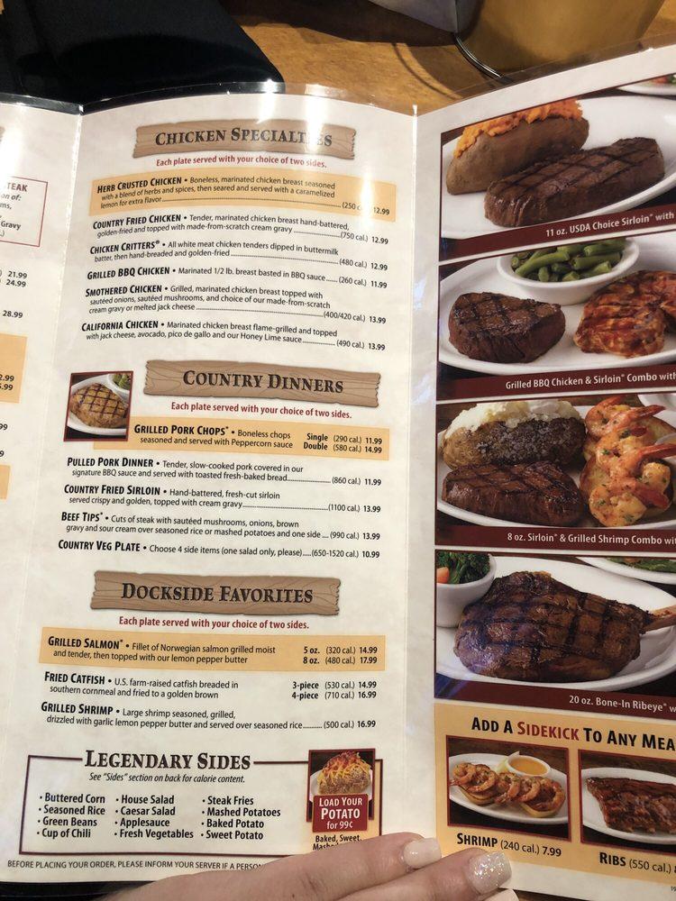 Menu at Texas Roadhouse BBQ, Hesperia