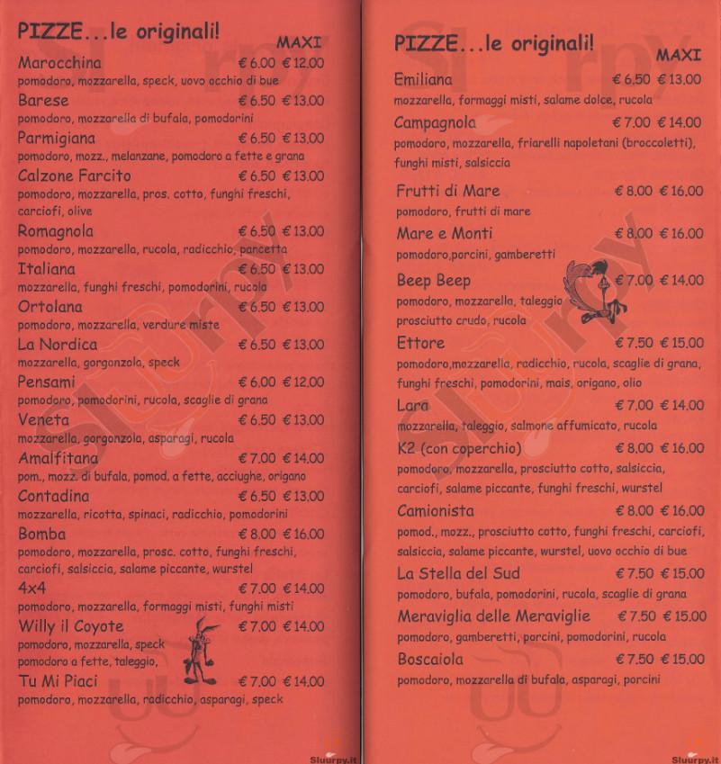 Menu di Pizzeria D' Asporto Pizza...Da Ettore 