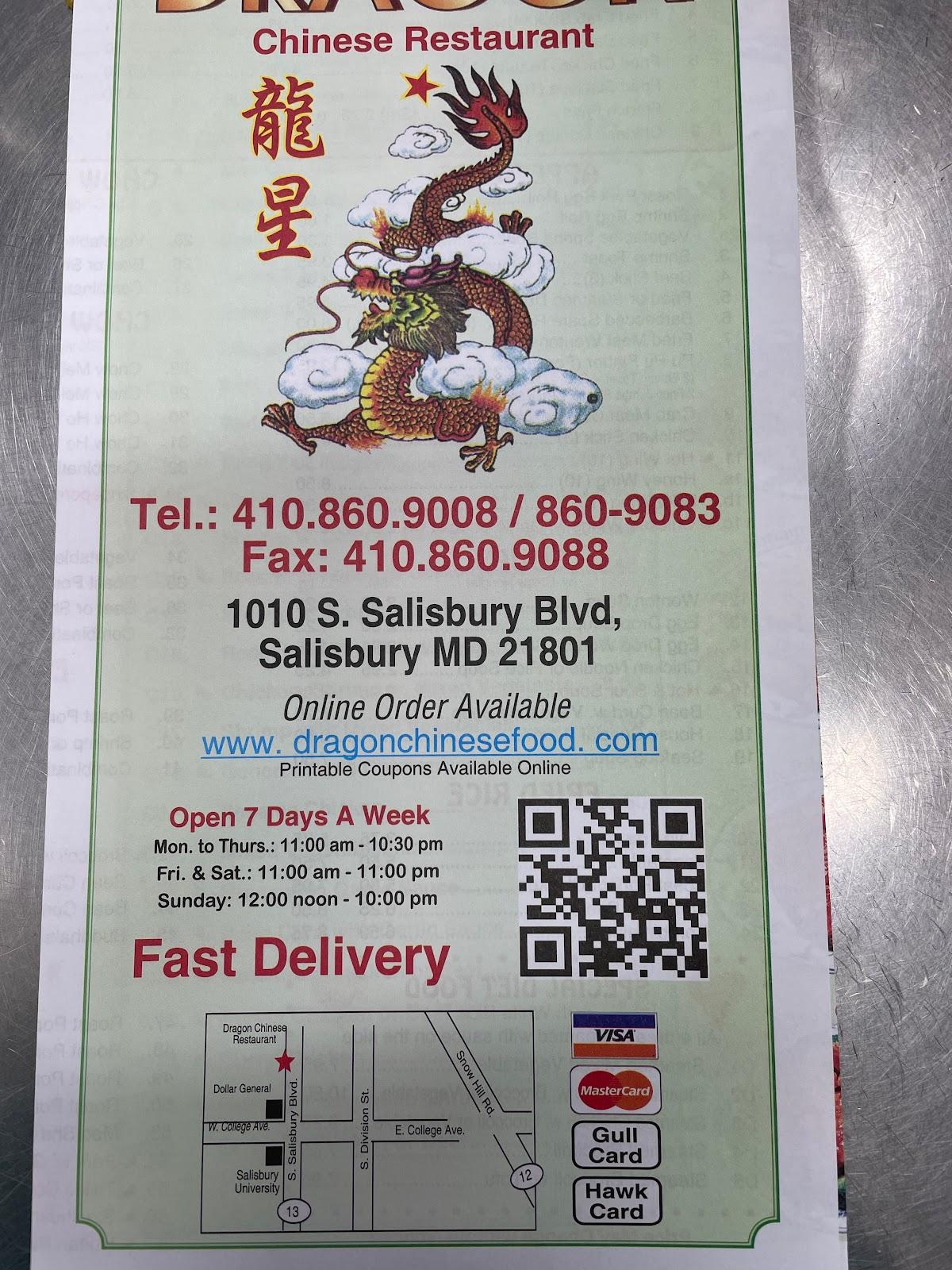 Dragon Chinese Food in Salisbury Restaurant menu and reviews