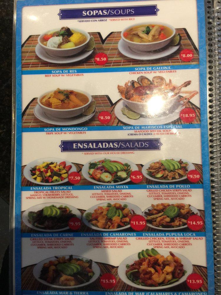 Menu at Pupusa Loca of Paterson restaurant, Paterson