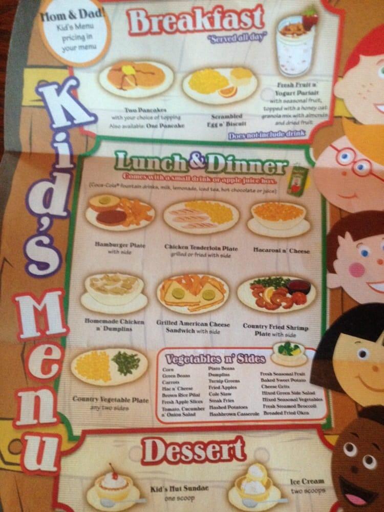 Menu at Cracker Barrel Old Country Store, Terre Haute