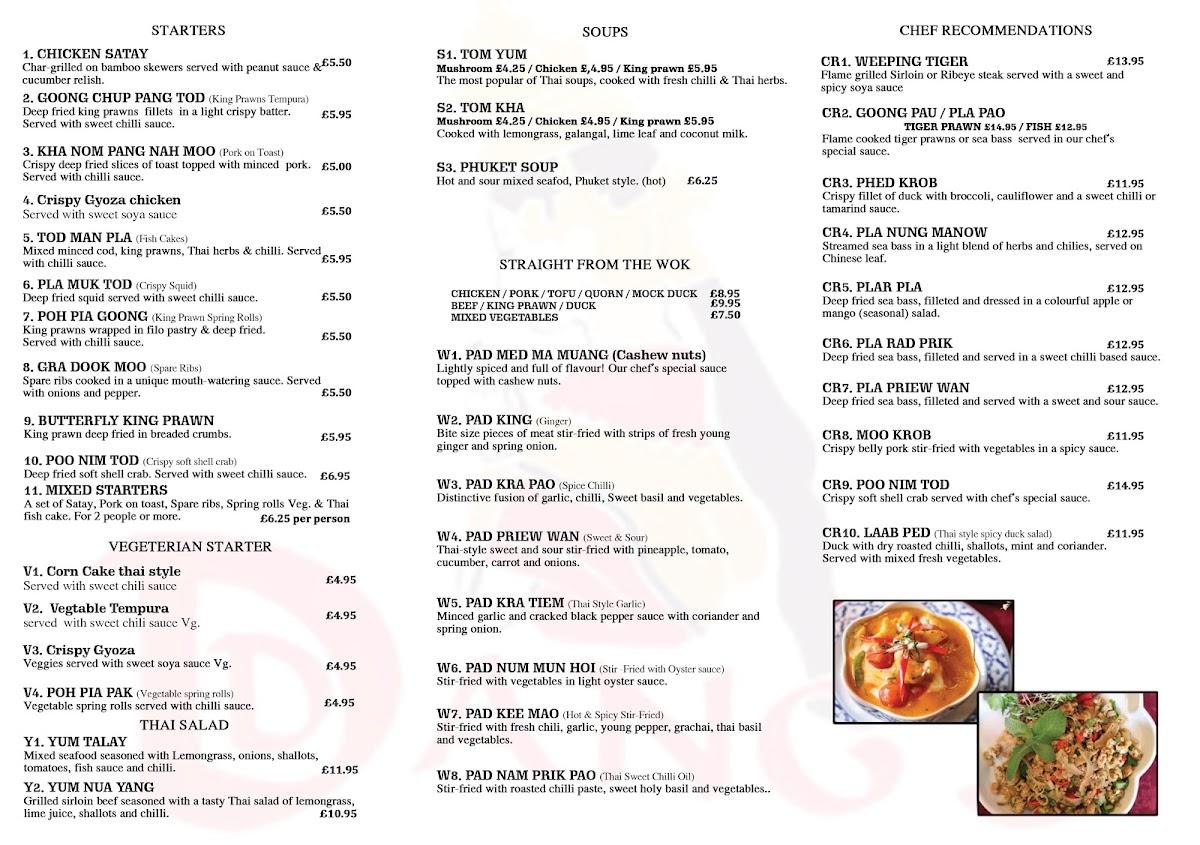 menu-at-dang-s-thai-restaurant-takeaway-downham-market