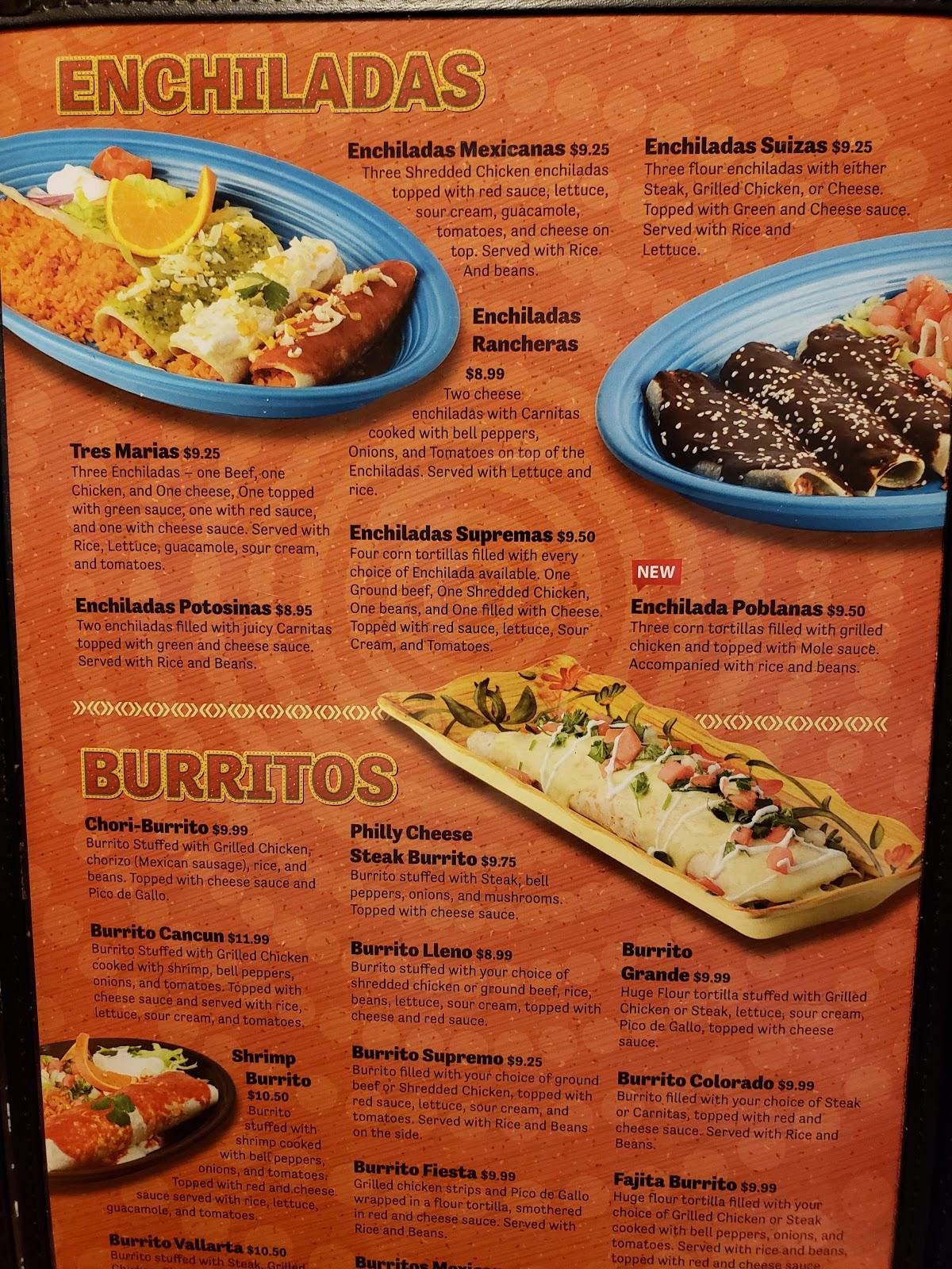 Menu at Fiesta Brava restaurant, Fergus Falls