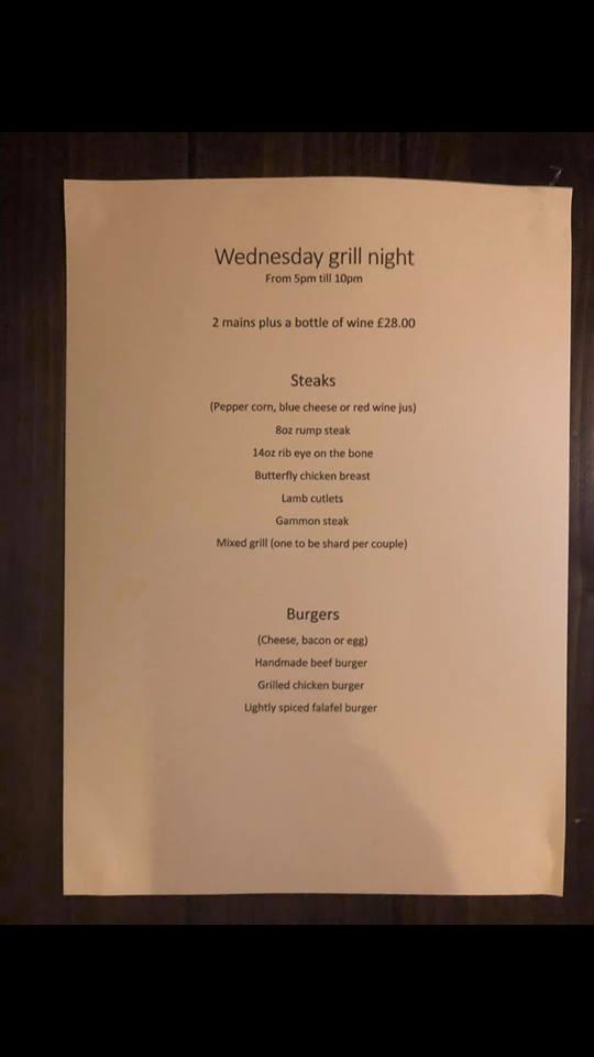 Menu at Waggon & Horses restaurant, Bolton, 170 Chorley Rd