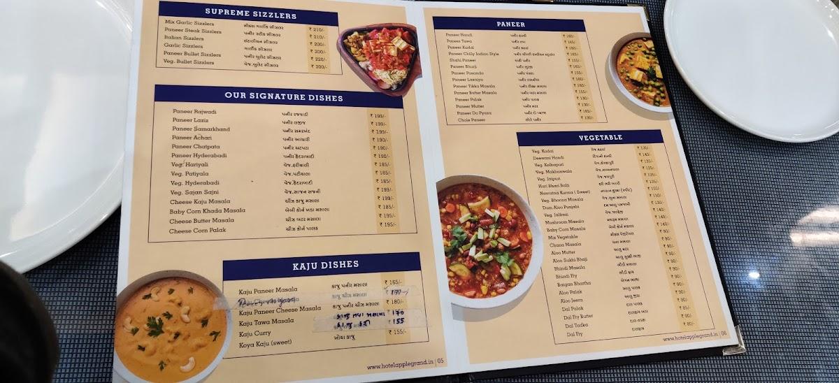 hotel darshan vadodara menu