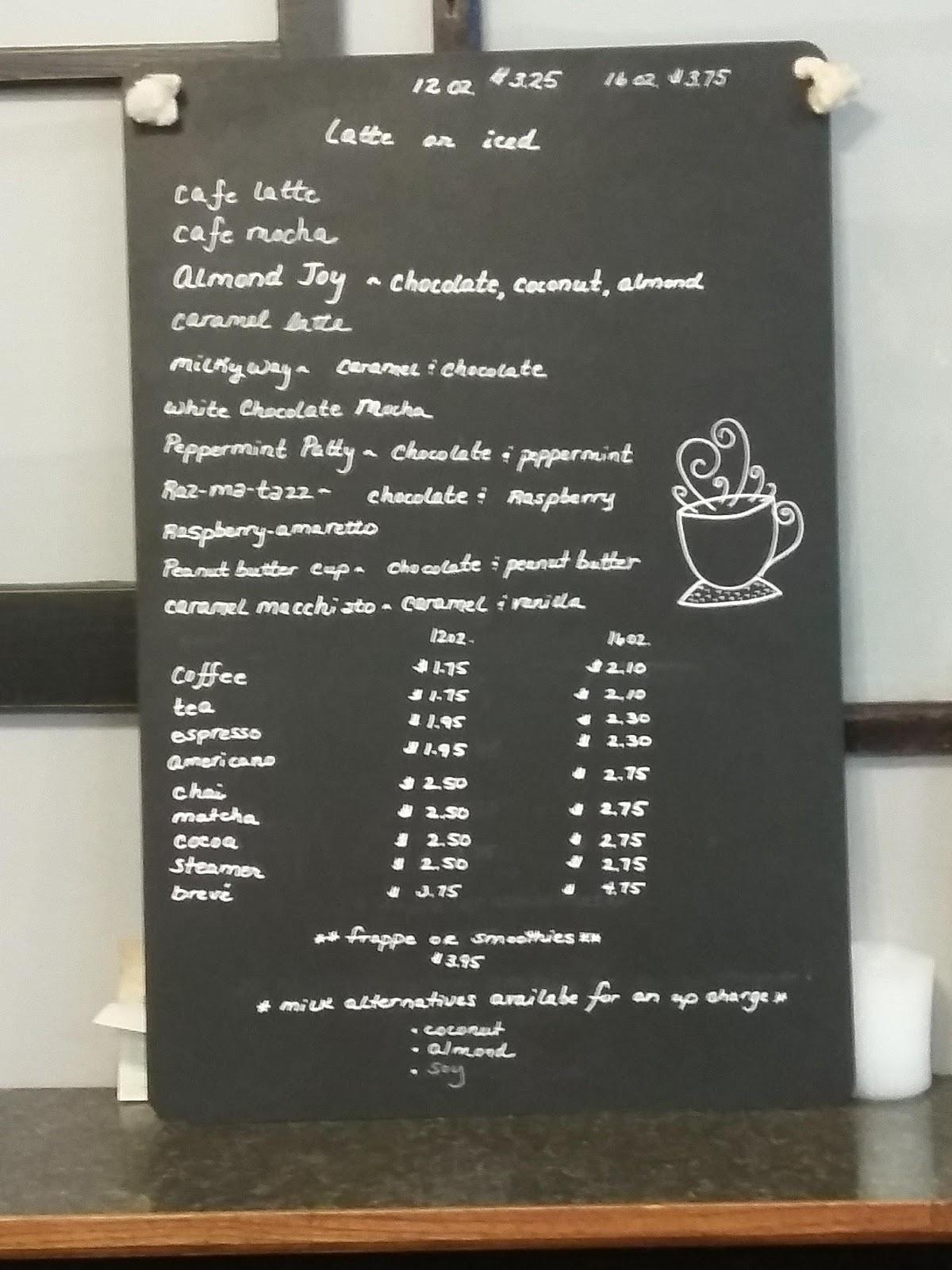 Menu at Stone Cup Coffee House & Stone's Deli, Escanaba