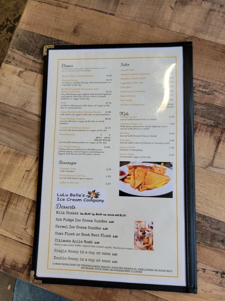 Menu at The Butcher Block Kitchen restaurant, Groveland