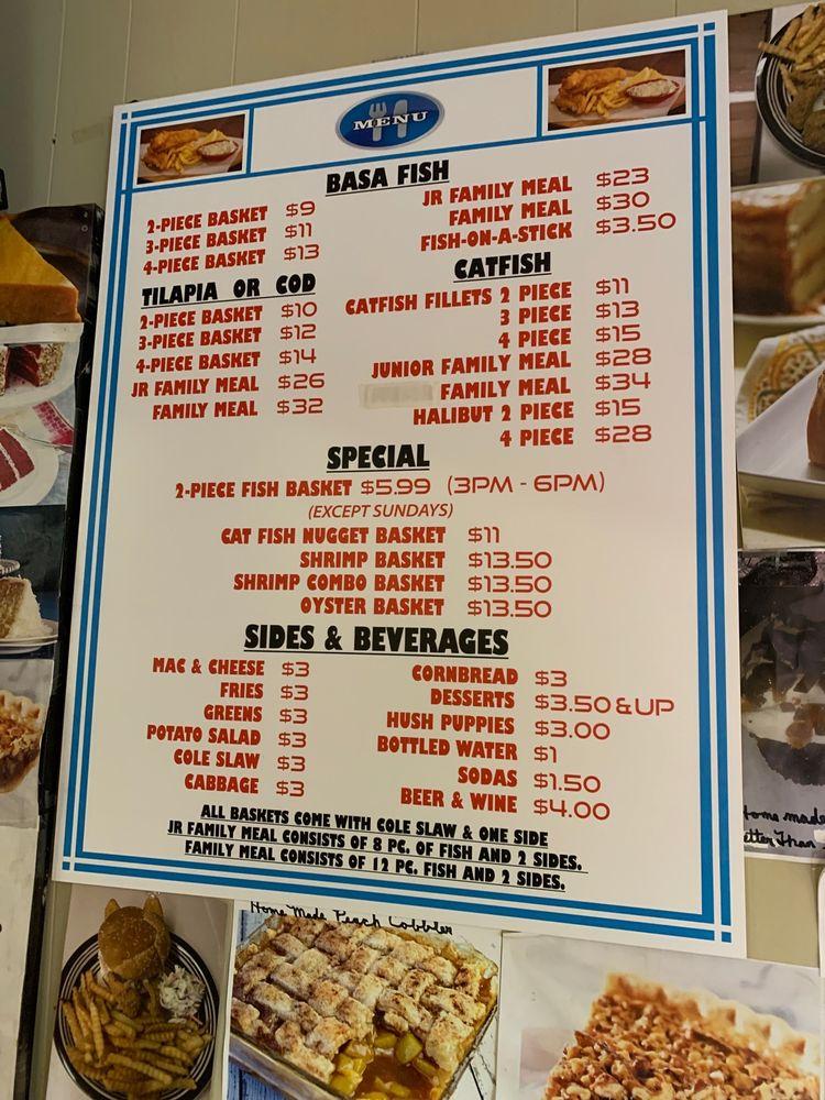 Menu at 42nd Ave Fish and Chips restaurant, Portland