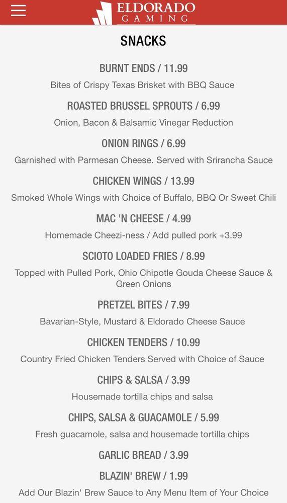 Menu at Brew Brothers restaurant, Columbus