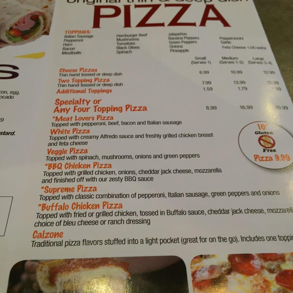 Menu at Chicago Pizza & Sports Grille pub & bar, Smyrna