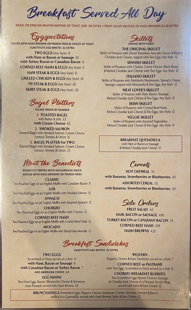 Menu at D lux Diner restaurant, Middletown