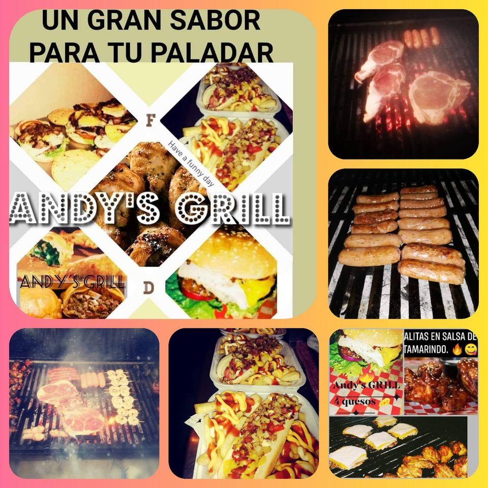 Menu at Andy's GRILL restaurant, Mexico