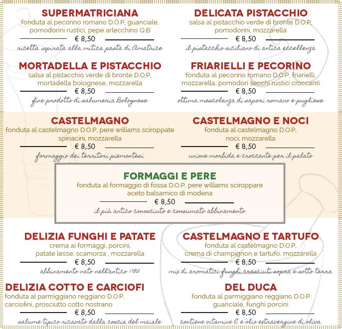 Menu di Pizza Mania 2 