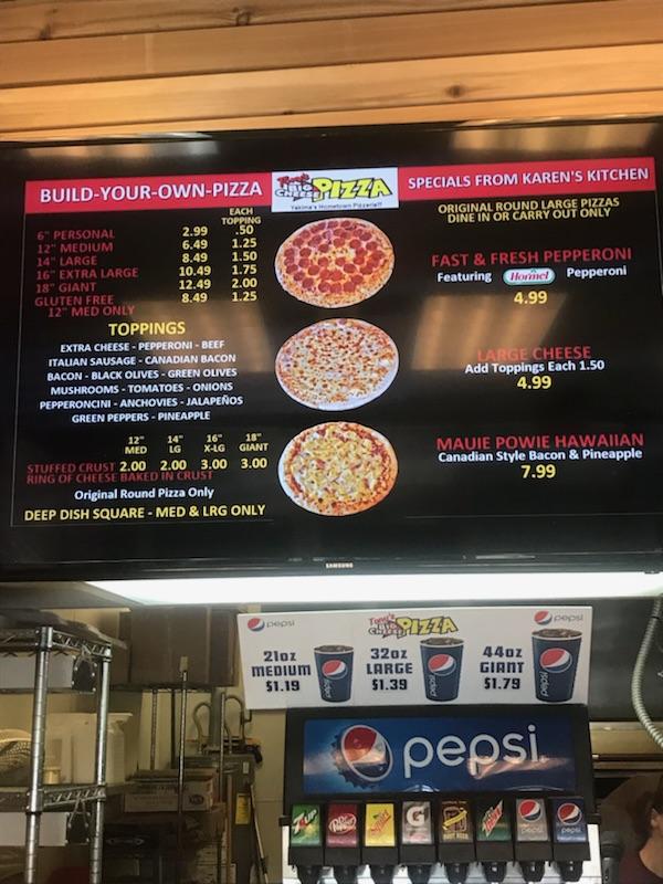 Menu For Tonys Big Cheese Pizza In Yakima, Washington,, 58% OFF