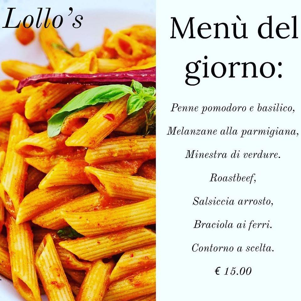 Menu di Lollo's Ristorante, Pizzeria 
