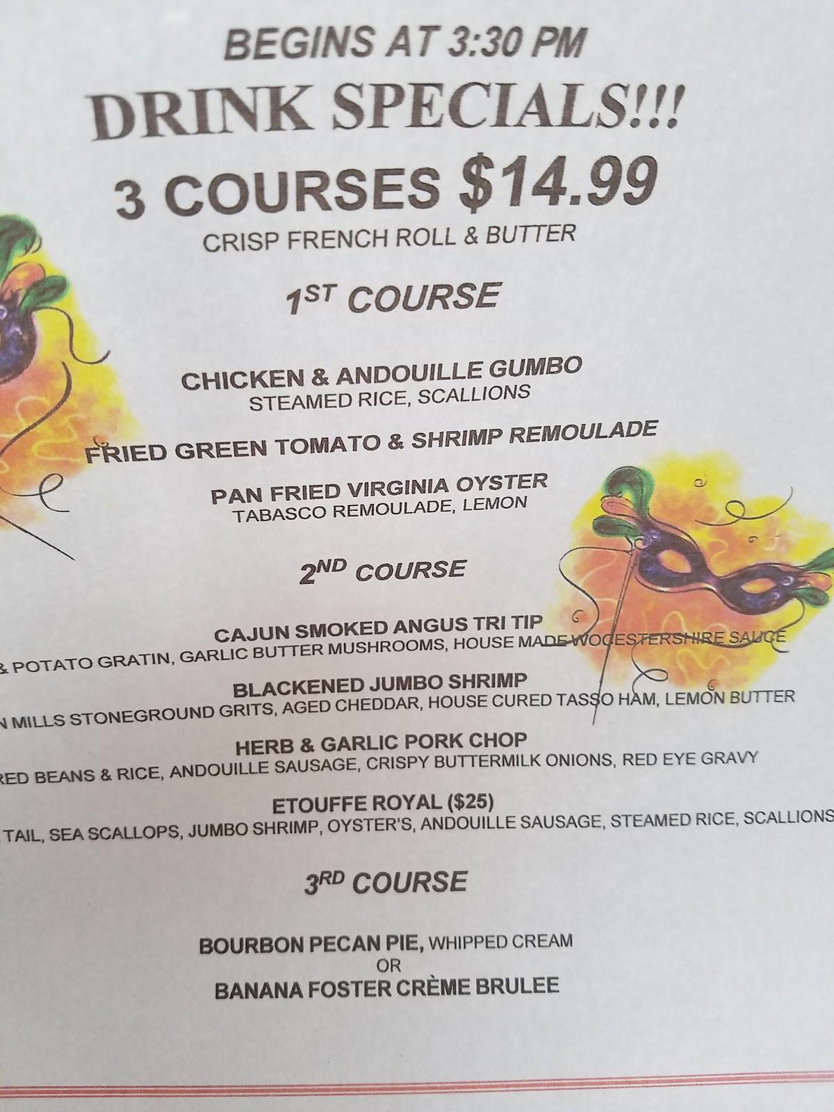 Menu at Sunset Grille pub & bar, Ocean City, Sunset Ave