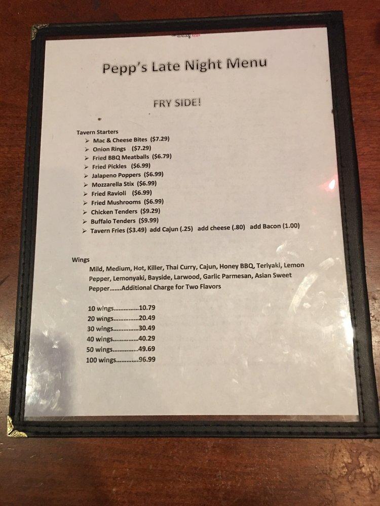 Menu at Pepperoni’s Tavern pub & bar, Alpharetta