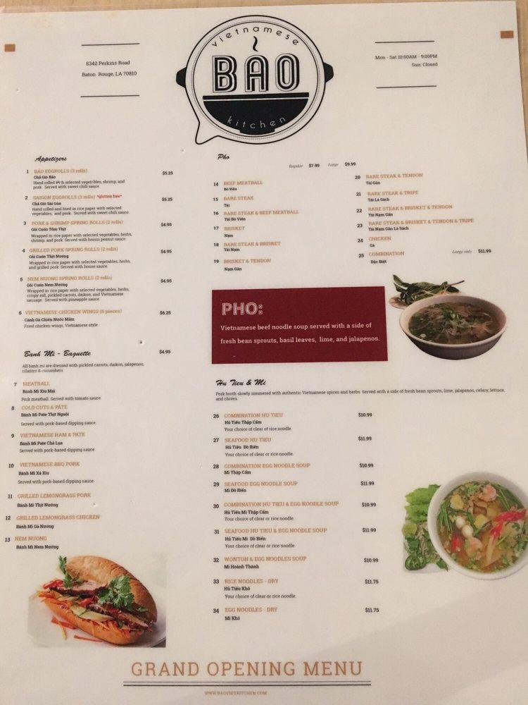 Menu At Bao Vietnamese Kitchen Restaurant Baton Rouge   R1e7 Bao Vietnamese Kitchen Menu 2022 10 7 