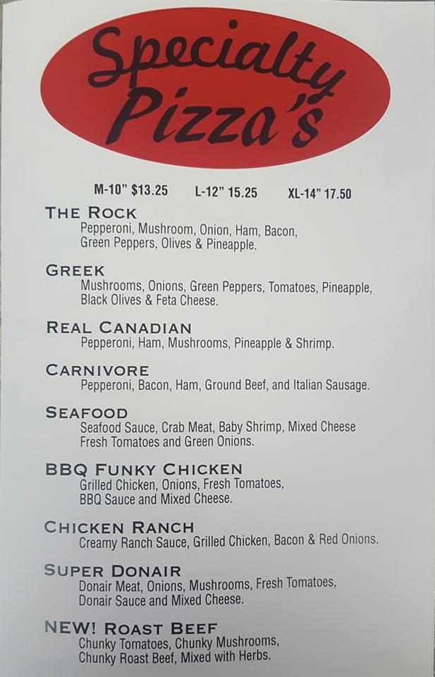 Menu at River Rock Grill Drayton Valley restaurant, Drayton Valley