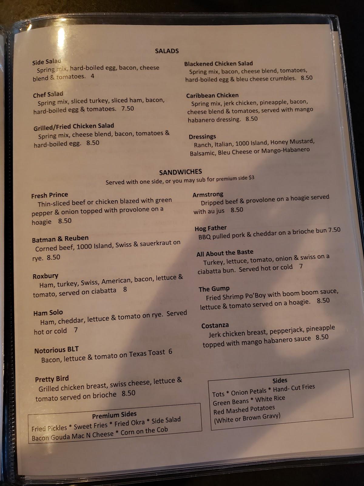 Menu at Tavern 56 pub & bar, Okmulgee