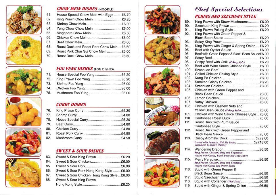 Menu at Jasmine Cottage fast food, Olney