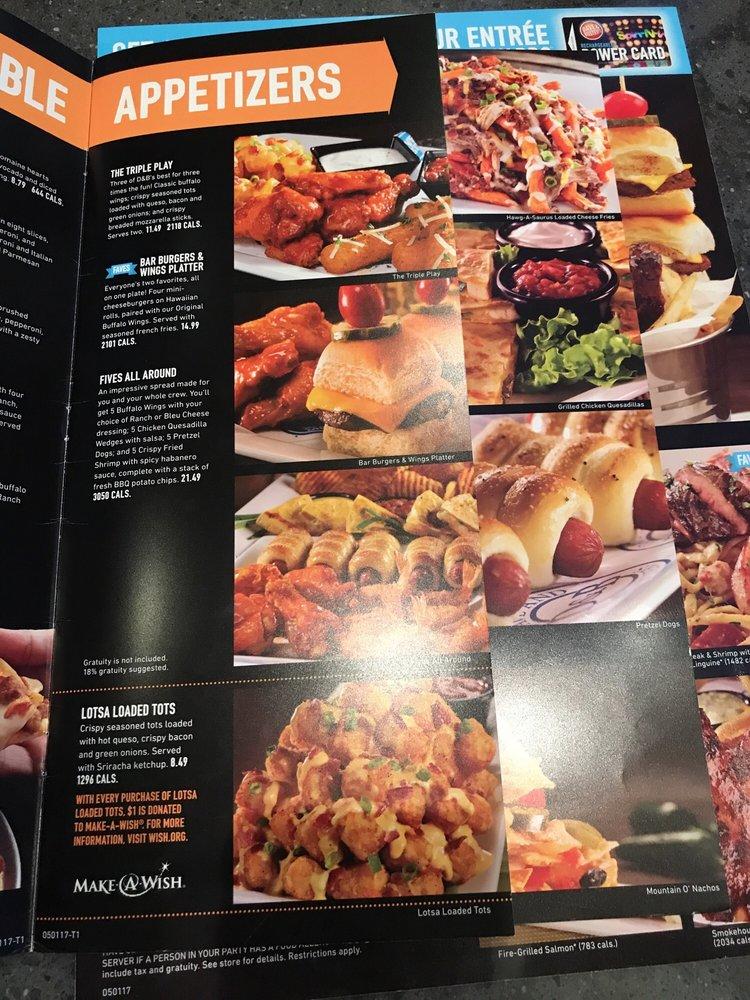 Menu at Dave & Buster's Greenville pub & bar, Greenville