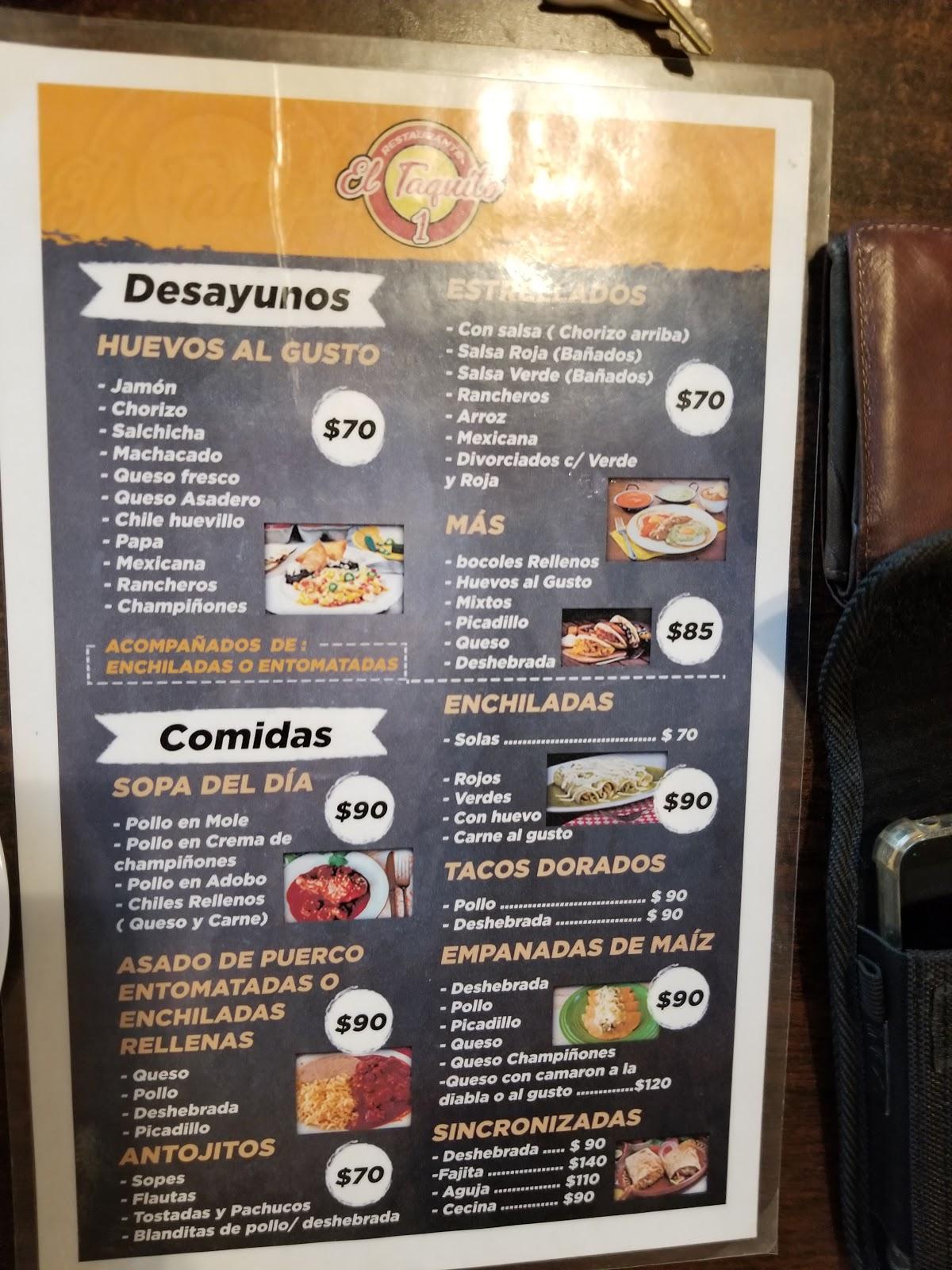 Carta Del Restaurante El Taquito Reynosa Tamaulipas 703 