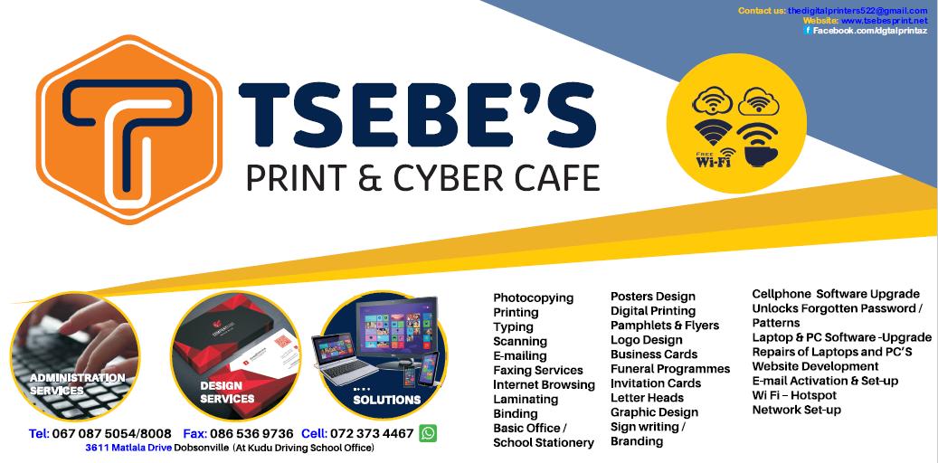Tsebe's Print Cyber Cafe, Soweto - Restaurant