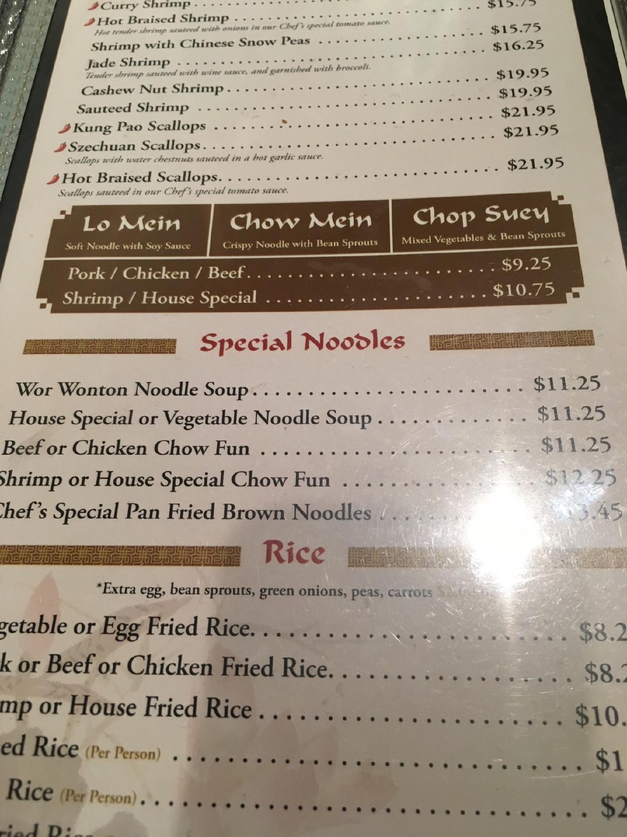 Menu at Dragon House restaurant, Riverside