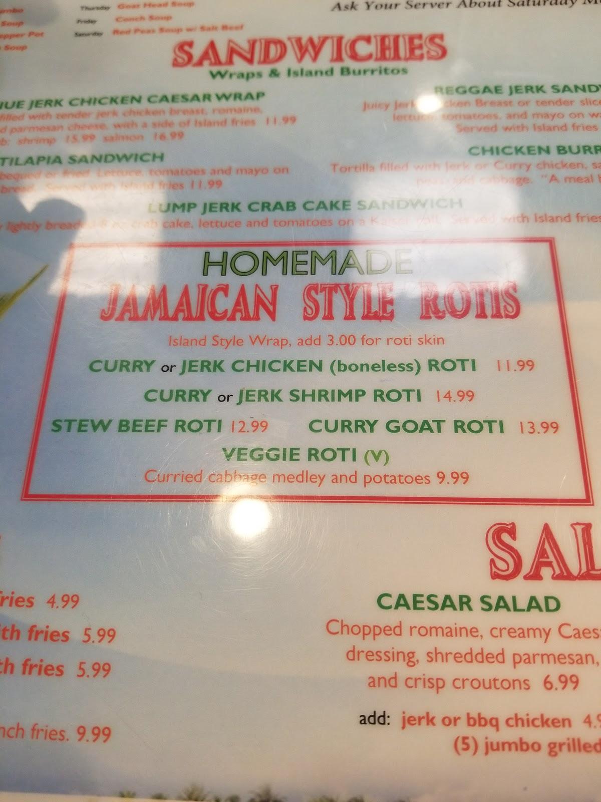 Menu at Judy's Island Grill II pub & bar, Glen Burnie, 800 Crain Hwy N