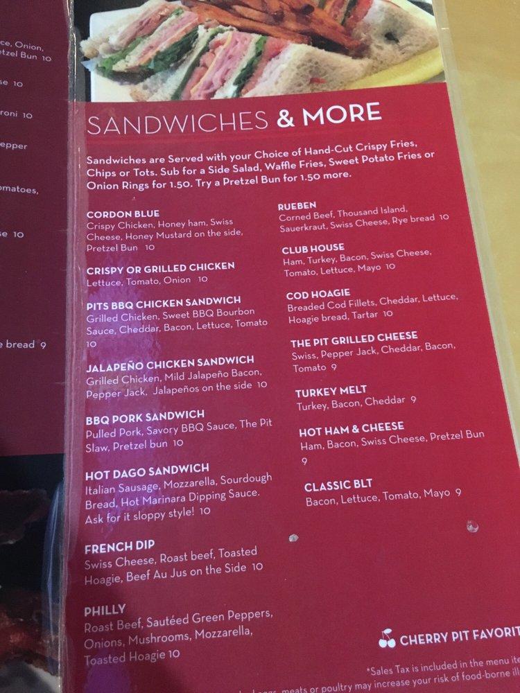 Menu at The Cherry Pit Bar & Grill, Saint Paul