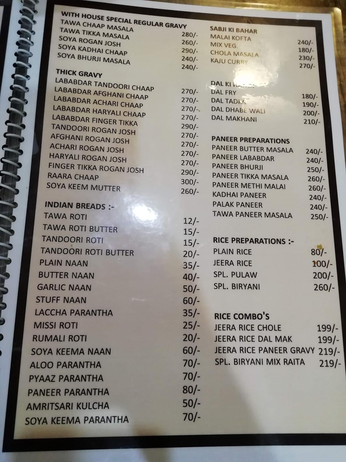 Menu at Wah Ji Wah Pure Veg Family Restaurant, Jodhpur, The Belgian Waffle Co B