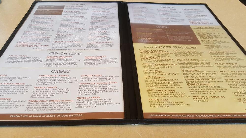 Menu at The Original Pancake House Fairview Park restaurant, Fairview